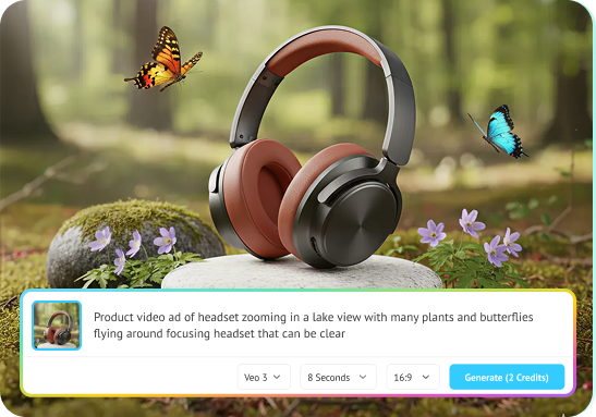 Product photo animated into dynamic e-commerce video ad using free Product Video from Images with no sign up.